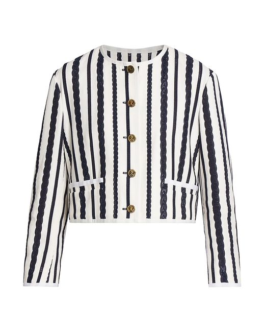 Thom Browne Lace Cable Boxy Jacket