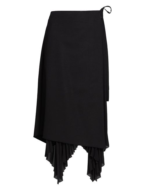 Jason Wu Collection Pleated Wool-Blend Midi-Skirt