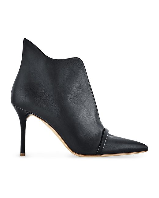 Malone Souliers Cora 85MM Leather Pointed Toe Booties