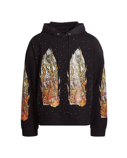 WHO Decides WAR Flames Glass Hoodie