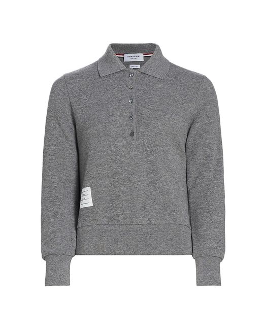 Thom Browne Long-Sleeve Polo Shirt