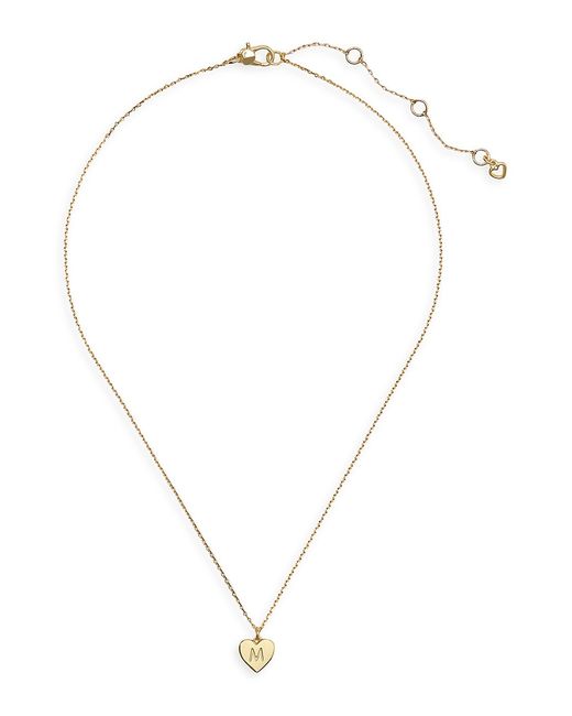 Kate Spade New York Initial Here Gold-Plated Pendant Necklace