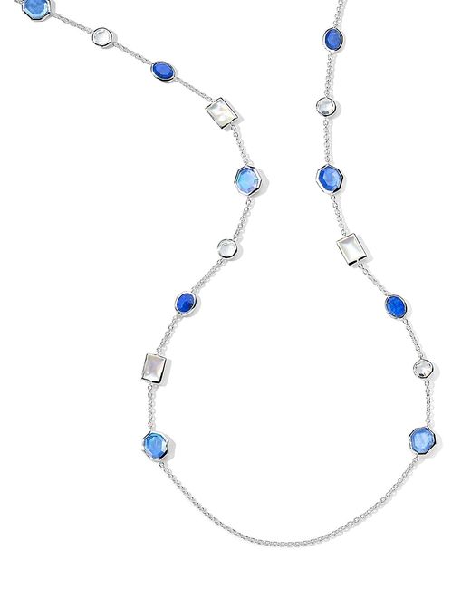 Ippolita Rock Candy Sterling Multi-Gemstone Station Necklace