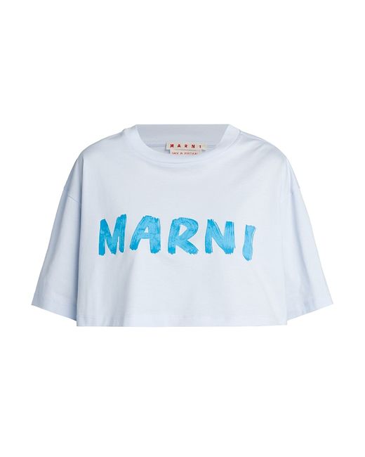 Marni Cropped Logo T-Shirt