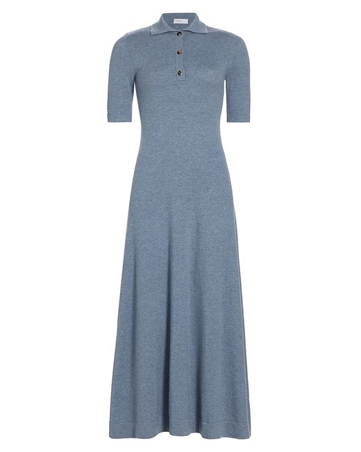 Rosetta Getty Wool-Cashmere Sweater Midi-Dress