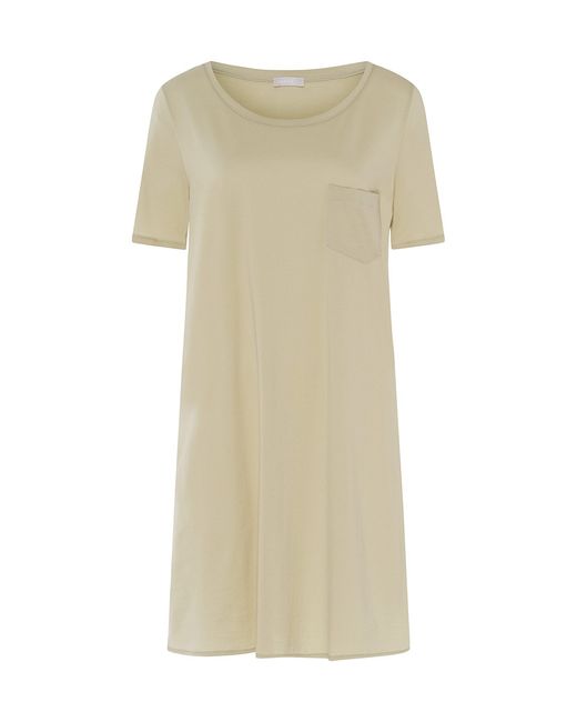 Hanro Deluxe Short-Sleeve Gown