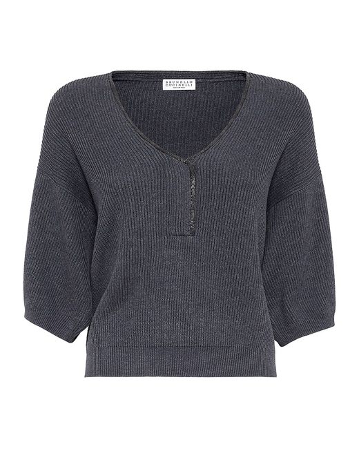 Brunello Cucinelli Short Sleeve Sweater Medium