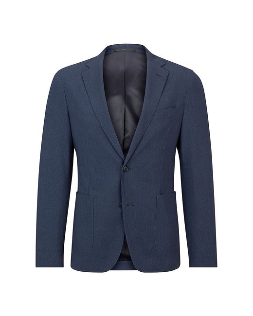 Boss Slim-Fit Jacket Micro-Patterned Jersey