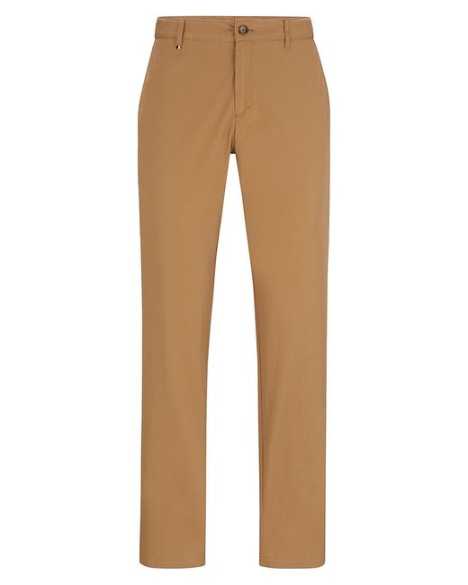Boss Slim Fit Trousers Stretch Cotton R