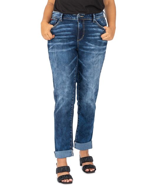 Slink Jeans, Plus Size High-Rise Boyfriend Jeans