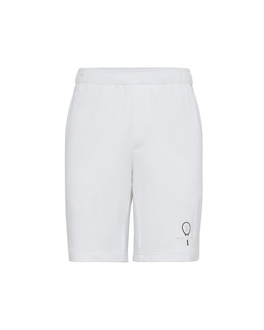 Brunello Cucinelli Cotton Interlock Bermuda Shorts with Tennis Logo