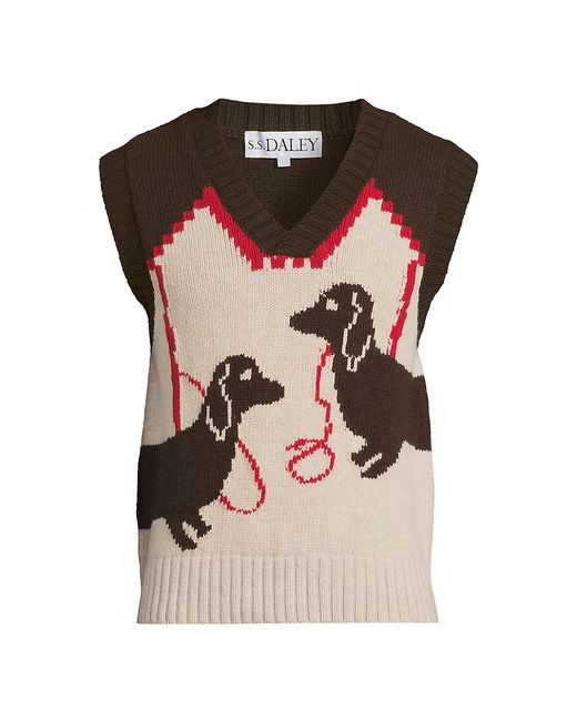 S.S.Daley Merry Ment Dacshund Sweater Vest Small