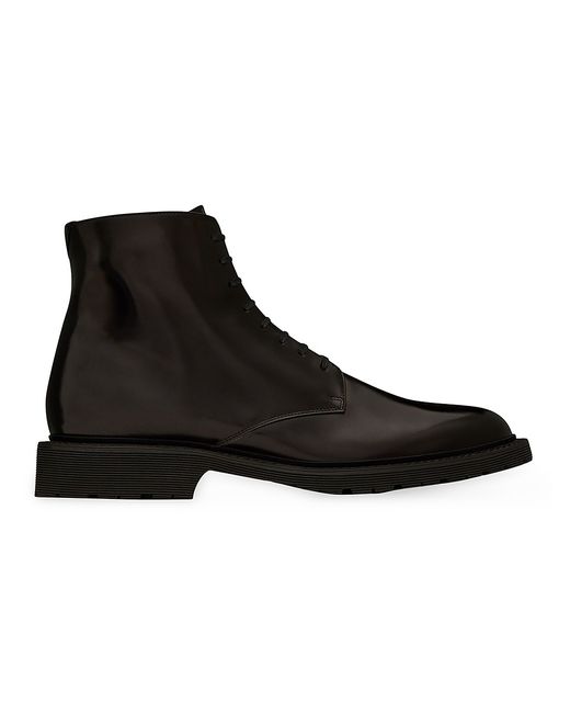 Saint Laurent Army Laced Boots Smooth Leather