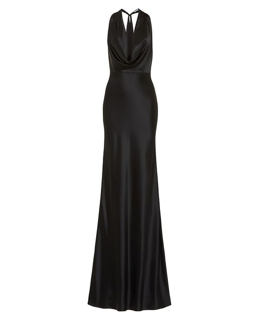 Sau Lee Pearl Cowl-Neck Gown