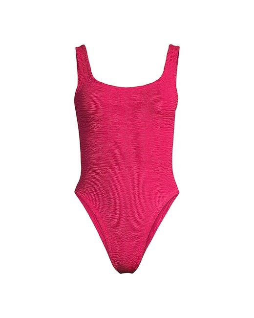 Hunza G Square Neck One-Piece Swimsuit