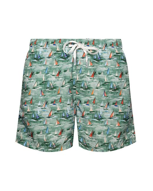 Eton Boat Print Swim Shorts