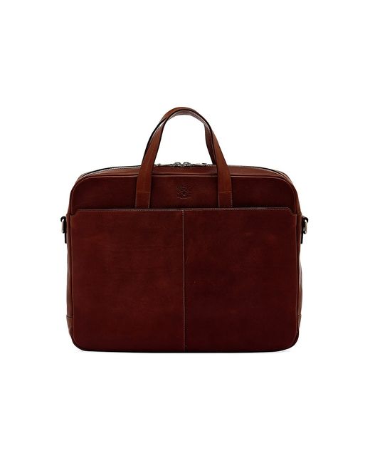 Il Bisonte Galileo Vegetable-Tanned Leather Briefcase