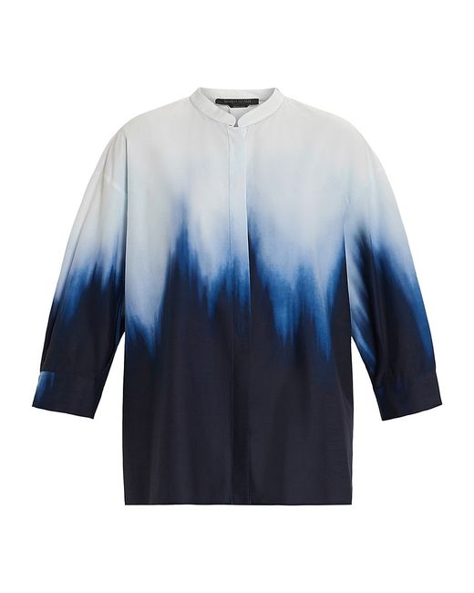 Marina Rinaldi, Plus Size Plus Moli Nuanced-Print Sateen Shirt