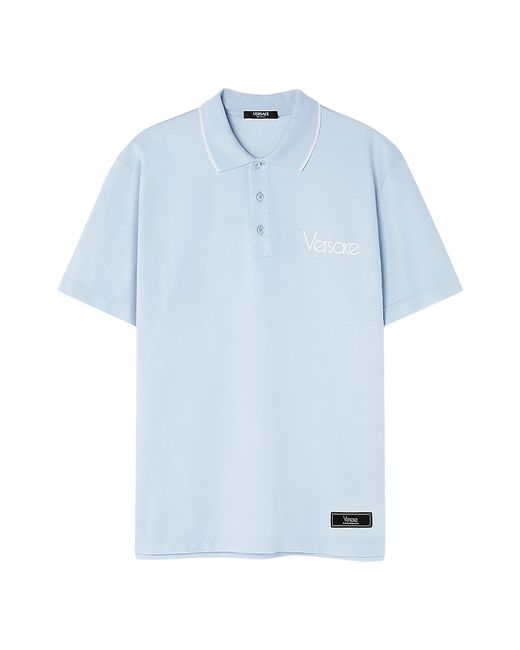 Versace Logo-Embroidered Polo Shirt