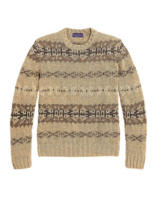 Ralph Lauren Purple Label Abstract Silk Sweater Large