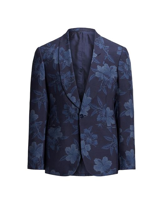 Ralph Lauren Purple Label Gregory Floral One-Button Suit Jacket