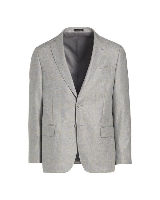 Saks Fifth Avenue COLLECTION Grid Wool Two-Button Sport Coat