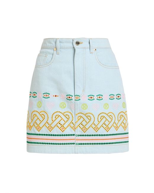 Casablanca Embroidered Miniskirt