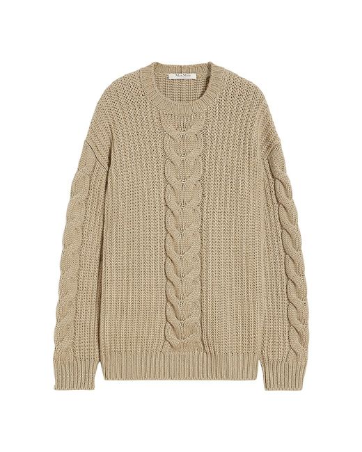 Max Mara Cable-Knit Oversize Sweater