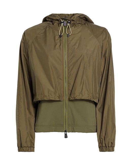 Moncler Layered Hooded Zip Jacket