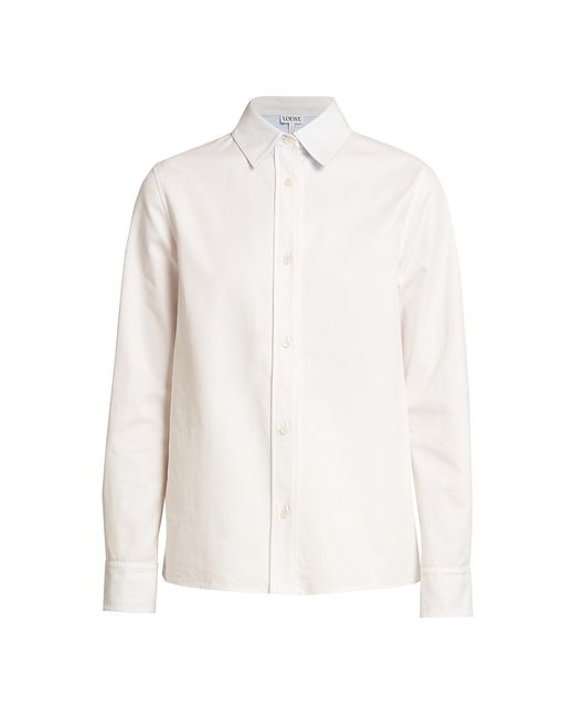 Loewe Stretch Cotton Poplin Button-Up Shirt