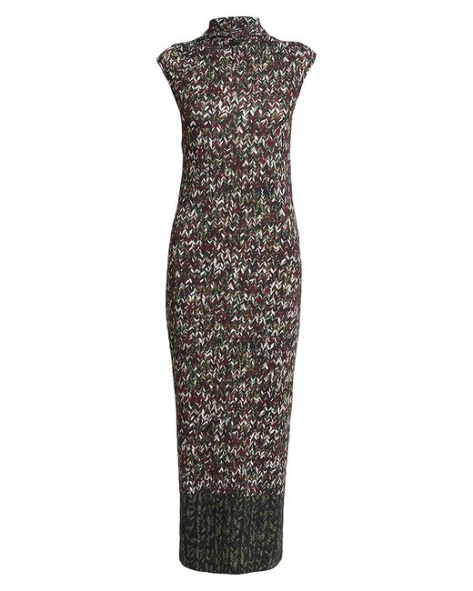 Loewe Illusion Stretch Knit Maxi Dress