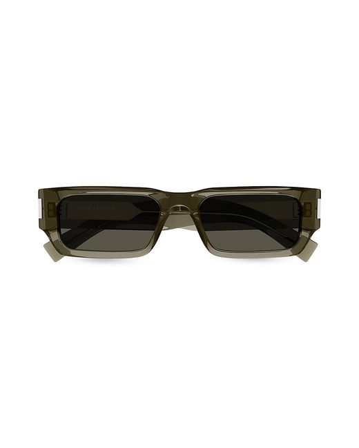 Saint Laurent Naked Wirecore 54MM Rectangular Sunglasses