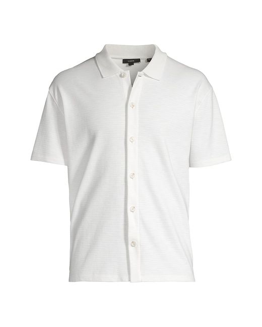 Vince Jacquard Button-Front Shirt Large
