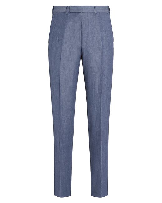Z Zegna Centoventimila Wool and Linen Pants