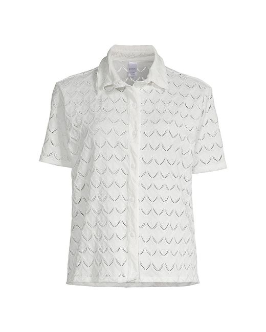 Peixoto Zina Embroidered Button-Front Shirt