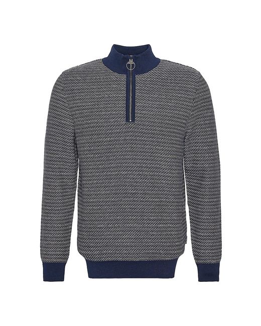Barbour Dunstan Jacquard Half-Zip Sweater