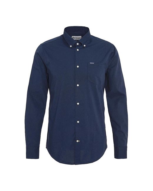 Barbour Cotton-Blend Button-Down Shirt