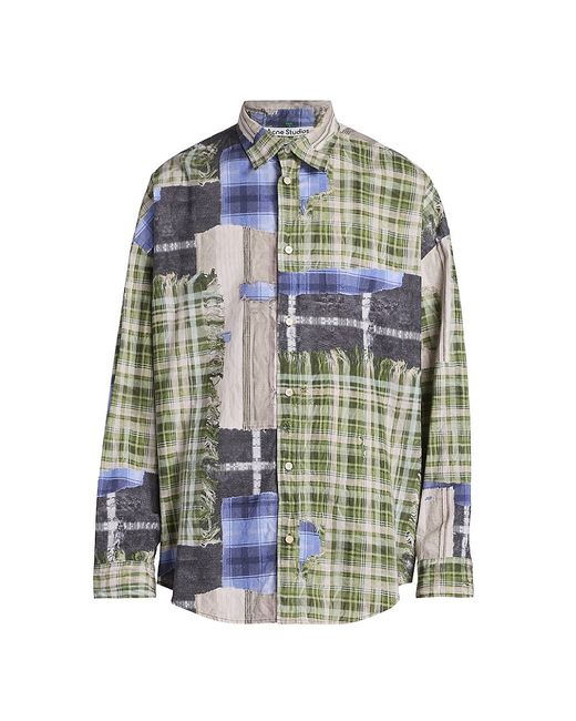 Acne Studios Setar Plaid Button-Front Shirt