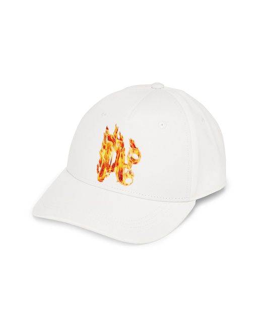 Palm Angels Burning Logo-Embroidered Baseball Cap