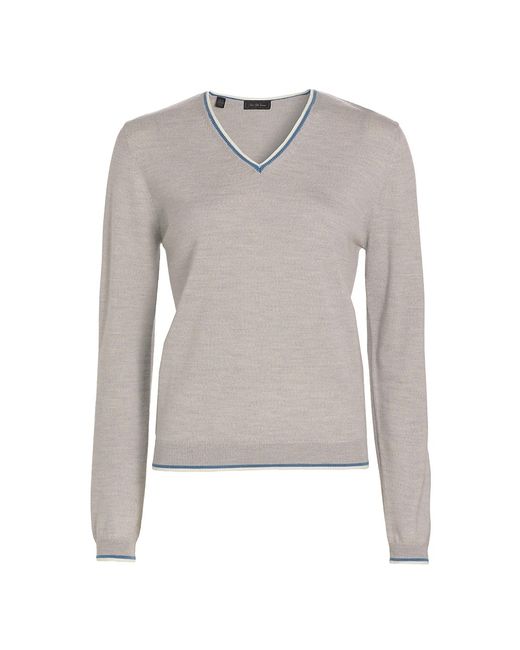 Saks Fifth Avenue Tipped V-Neck Sweater
