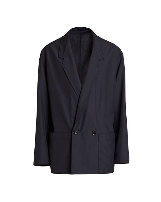 Lemaire Double-Breasted Wool-Blend Suit Jacket