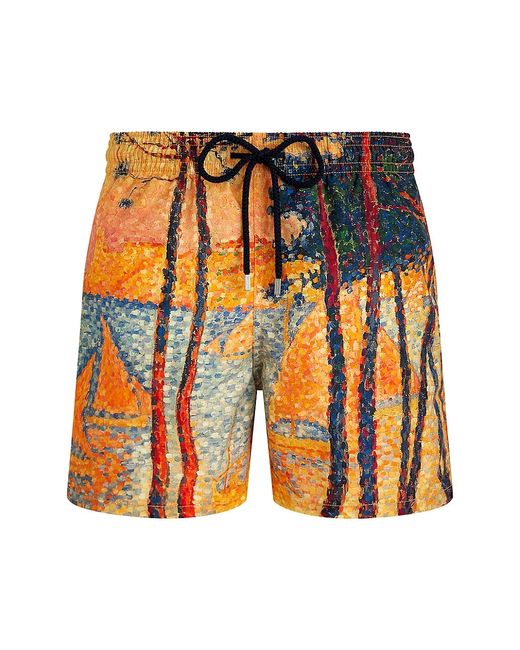 Vilebrequin Voile Pins Printed Swim Trunks Small
