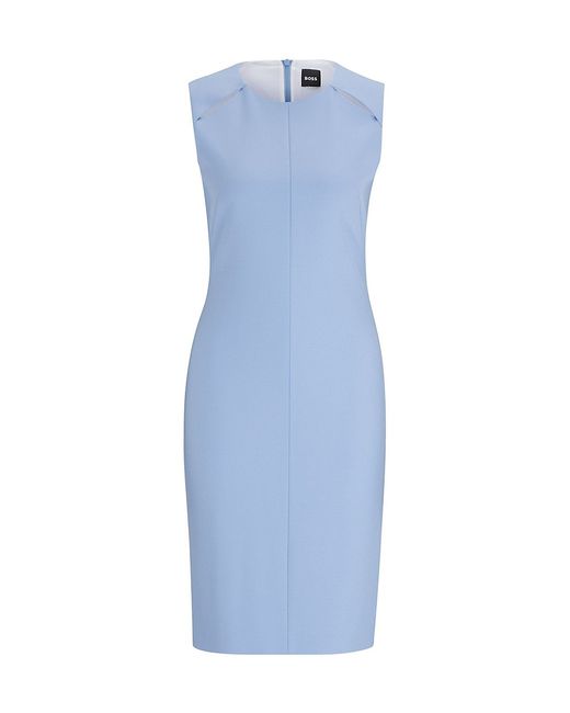 Boss Sleeveless Dress with Cut-Out Details