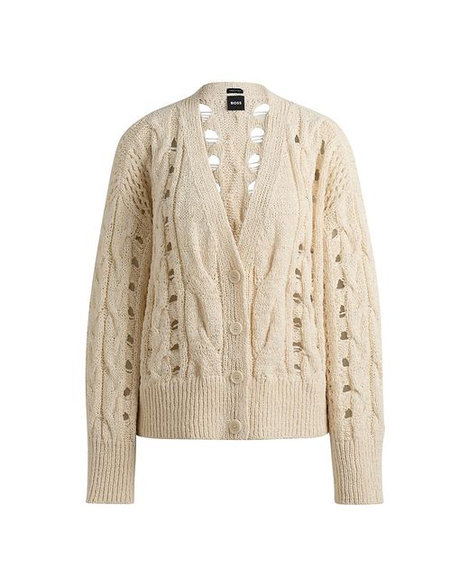 Boss Cable-Knit Cardigan Large