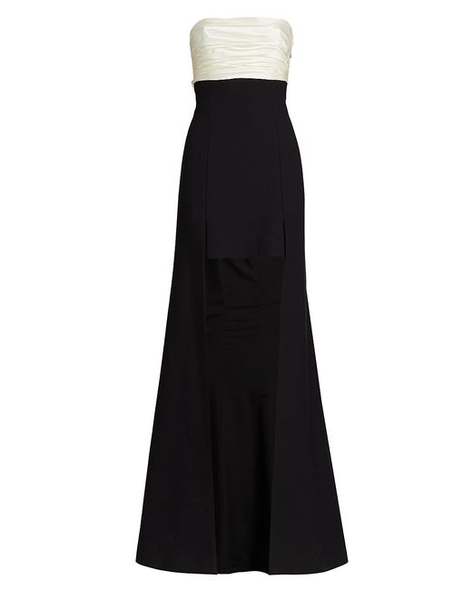 Cinq a Sept Lorella Strapless High-Low Gown 00