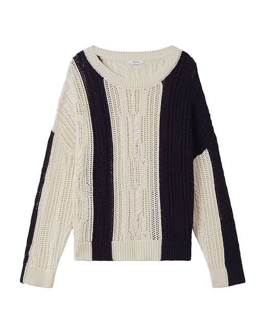 Reiss Terry Cable-Knit Sweater Large