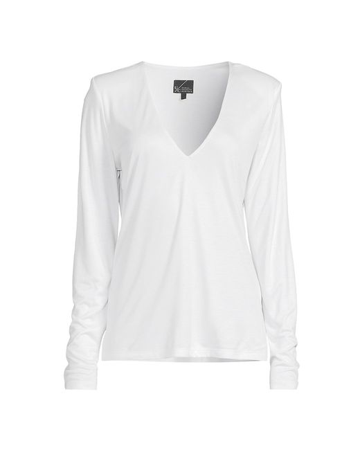 Undra Celeste Ultimate V-Neck Long-Sleeve T-Shirt Small