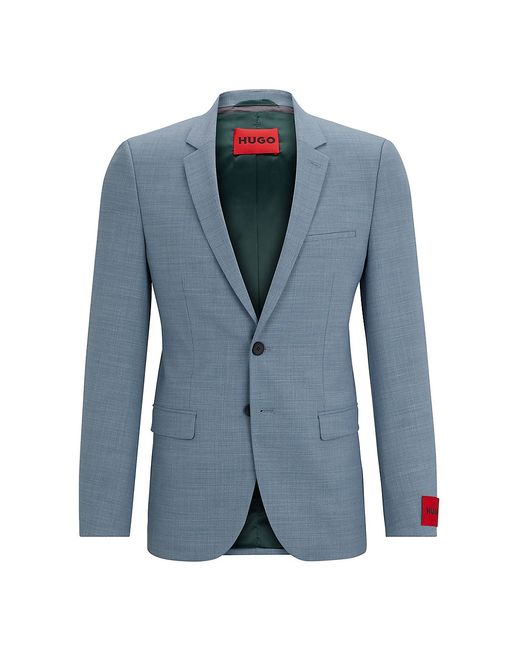 Hugo Boss Extra Slim-Fit Jacket Performance-Stretch Patterned Cloth