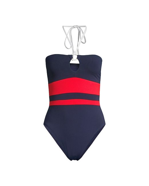 Robin Piccone Babe Striped One-Piece Swimsuit