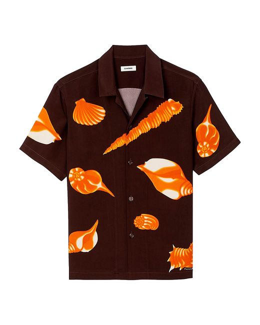 Sandro Seashell Pattern Shirt Large